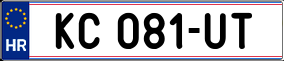 Trailer License Plate